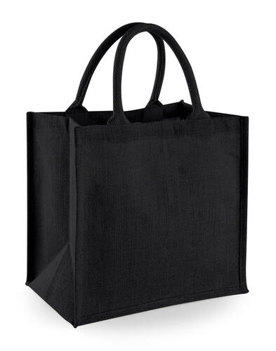 Westford Mill Einkauftasche Beutel Jute Midi Tote Bag bedruckbar W413 NEU 