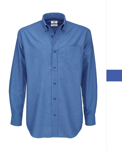 B&C Herren Oxford Hemd regular fit S bis 6XL LA Oxford LSL Men SMO01 NEU