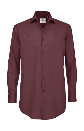 B&C Herren Popelin Hemd mit Elasthan-Anteil S-4XL Black Tie LSL Men SMP21 NEU 