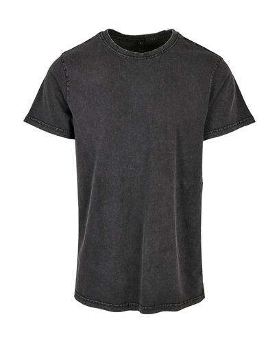 Acid Washed Round Neck Tee 