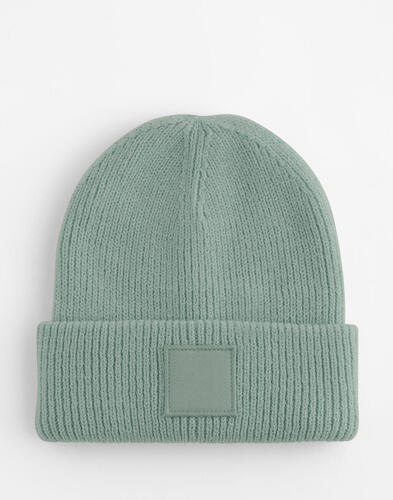 Beechfield Kids Deep Cuffed Tonal Patch Beanie B336B Beanie NEU 