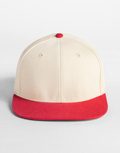 Beechfield Contrast Flat Peak 6 Panel Cap B662 Kappe NEU 