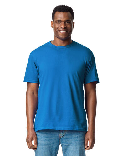 Gildan Softstyle Midweight Adult No Label Enzyme Wash T-S 65ENLB0 Damen Herren Kurzarm T-Shirt 