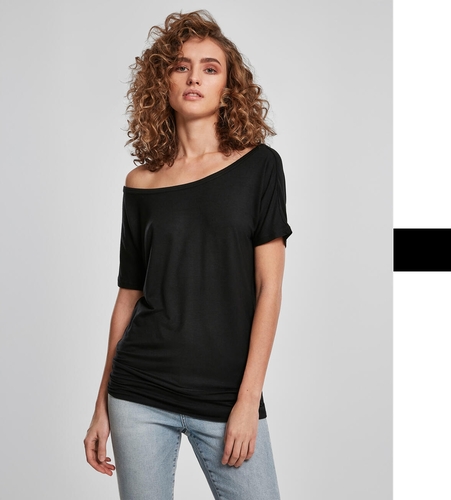 Build Your Brand Ladies Viscose Tee BY040 Damen Kurzarm T-Shirt NEU