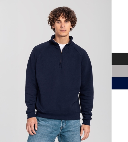 Iconic Premium Zip Neck Sweat
