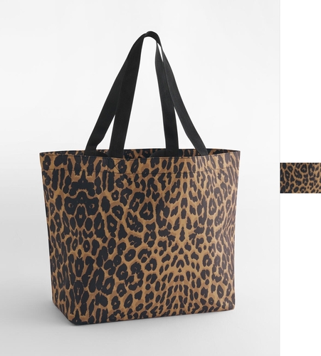 Leopard Print Carryall Tote Bag