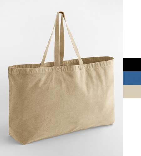 Garment Dyed Oversized Tote Bag