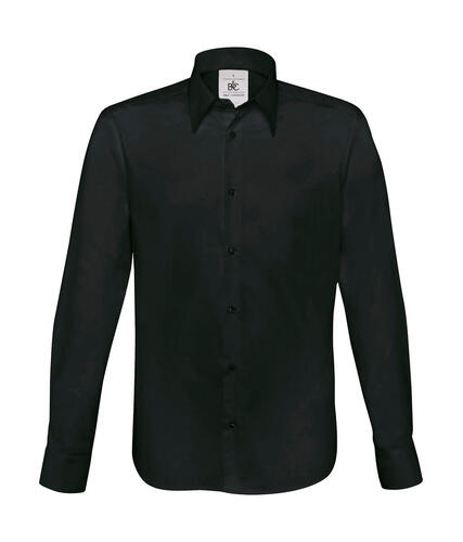 B&C Herren langarm Stretch Hemd krperbetont 40-C waschbar London SM580 NEU 