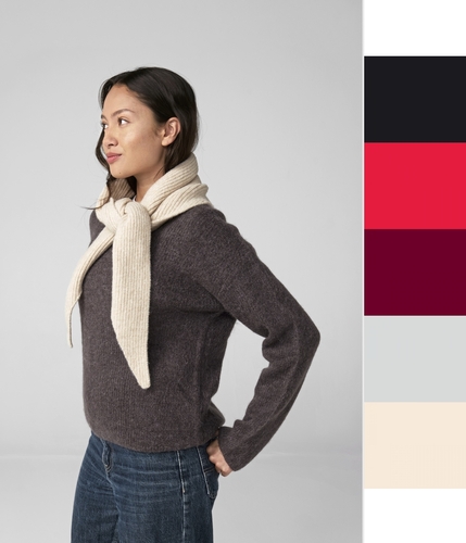 Knitted Triangle Scarf