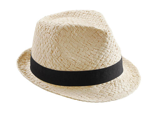 Beechfield Unisex Festival Stroh Hut Papierstroh Panama Trilby B720 NEU 