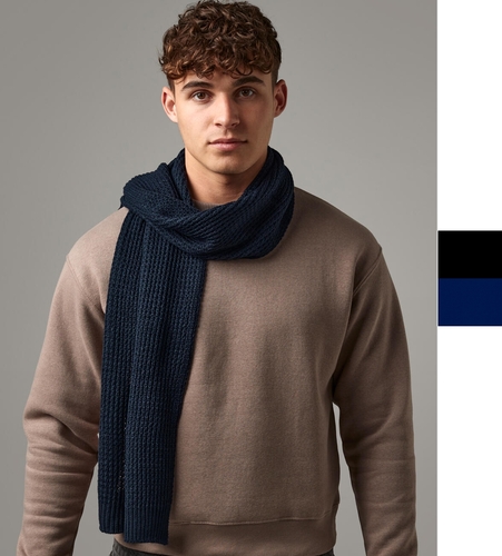 Beechfield Schal Waffelmuster Easy to relabel Soft Touch Classic Knit Scarf B424