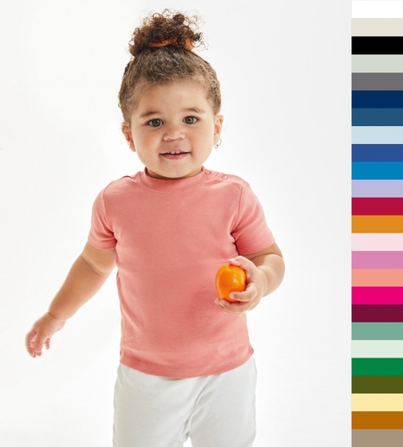 3-18 Monate BabyBugz: Baby Unisex T-Shirt in 13 Farben Baumwolle * BZ02 * NEU 