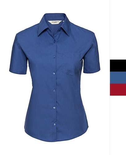 Russell Europe Damen Baumwolle-Popelin Bluse pflegeleicht XS-4XL R-937F-0 NEU