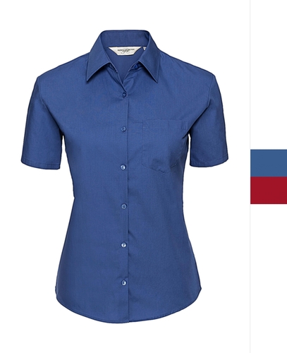Russell Europe Damen Baumwolle-Popelin Bluse pflegeleicht XS-4XL R-937F-0 NEU