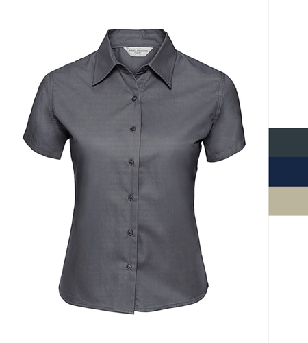 Russell Europe Damen Classic Twill Shirt Bluse Baumwolle �ko-Tex R-917F-0 NEU