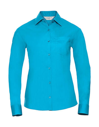 Russell Europe Damen Popelin Bluse pflegeleicht XS bis 4XL LA R-934F-0 NEU 