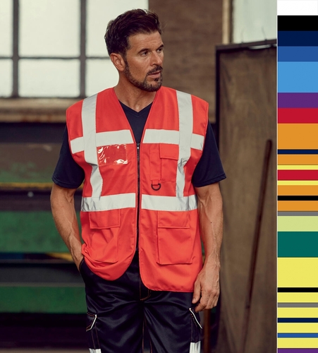 Yoko Sicherheitsweste Reflektor EN ISO20471 Klasse 2 Hi-Vis Executive HVW801