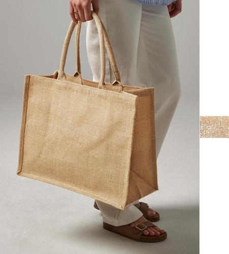 Westford Mill Geschenkbeutel Geschenk Promo Shimmer Jute Big Shopper W437 NEU