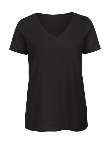 B&C Damen V-Neck T-Shirt Baumwolle organisch XS-2XL bedruckbar TW045 V NEU 