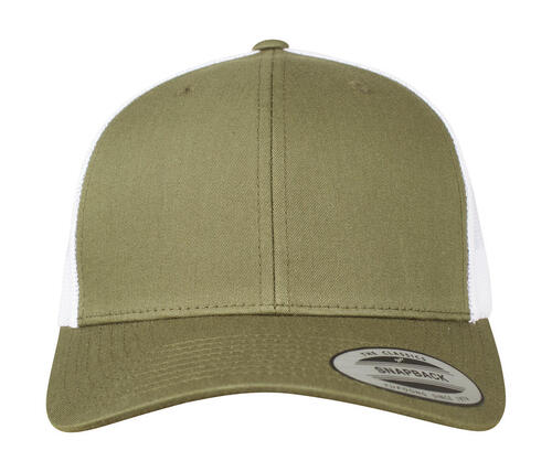 Yupoong Klassische Retro Trucker Cap 2-Tone 8-fach gesteppter Schirm 6606T NEU 