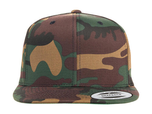 Yupoong Classic Snapback Cap Camoflage 6-teilig Klassisch flacher Schirm 6089 