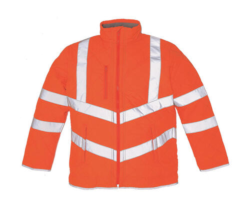 Yoko Herren Sicherheit Steppjacke ISO 20471 Klasse 3 HiVis Kensington HVW706 NEU 