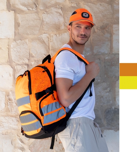 Shugon Sicherheit Schule Fahrrad Rucksack Reflektor 30L London Hi-Vis 7702 NEU