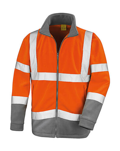 Result Herren Sicherheit Fleecejacke Workguard ISO Safety Microfleece R329X NEU 