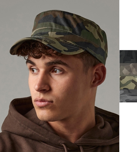 Beechfield Herren Camouflage Army Cap modische Military-Form Klett B33 NEU