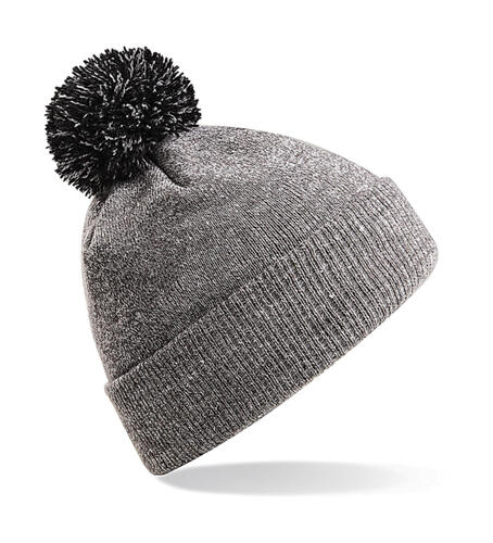 Beechfield Winter Snowstar Beanie Soft Touch Umschlag Bommel 2-lagig B450 NEU 