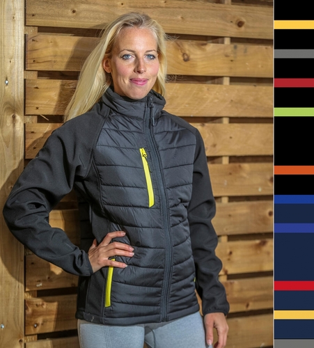 Result Black Herren Compass Padded Softshelljacke weich leicht warm R237X NEU