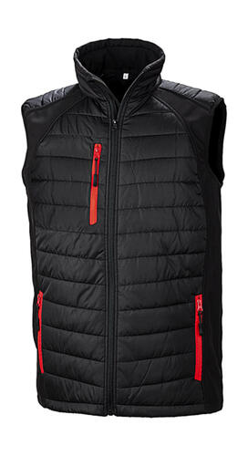 Result Black Unisex SteppwesteCompass Padded Softshell Gilet Bodywarmer R238X 