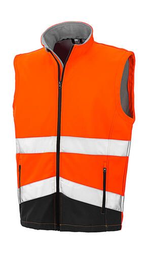 Result Printable Safety Softshell Weste wasserdicht atmungsaktiv Gilet R451X NEU 
