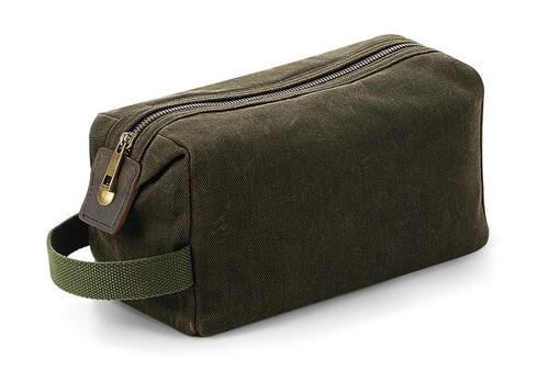 Quadra Heritage Kosmetikbeutel Tasche 4 Liter Waxed Canvas Wash Bag QD651 NEU 