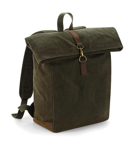 Quadra Heritage Waxed Canvas Backpack QD655 