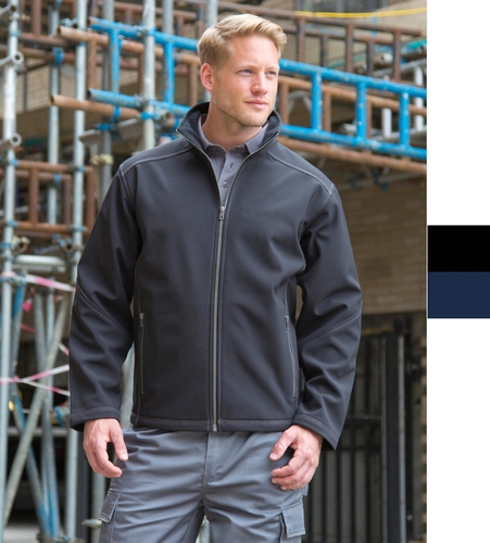 Result Herren Treble Stitch Softshelljacke wasserdicht 8000mm TPU Membran R455M