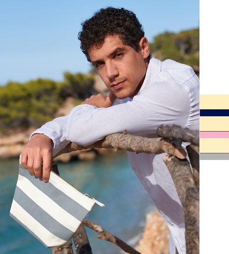 Westford Mill Nautical Accessory Bag Canvas bedruckbar hochwertig Streifen W684