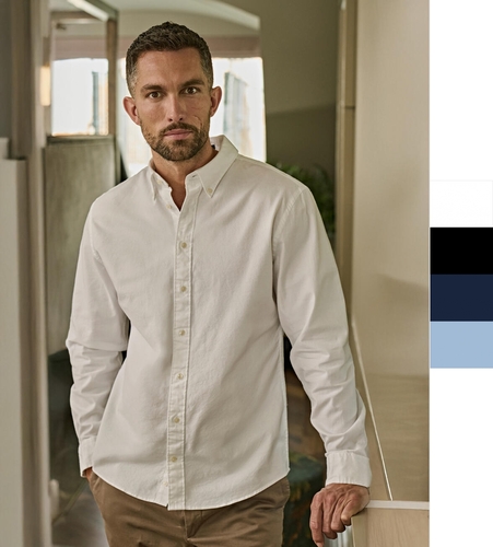 Tee Jays Herren Perfect Oxford Shirt Hemd Button Down Kragen St�ckf�rbung 4000