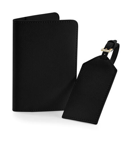 Bag Base Boutique Travel Set Passh�lle Namensschild Lederoptik Saffiano BG755 