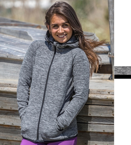 Result Damen Microfleece Stretch Hoodi schnelltrocknend mit Kapuze S245F NEU