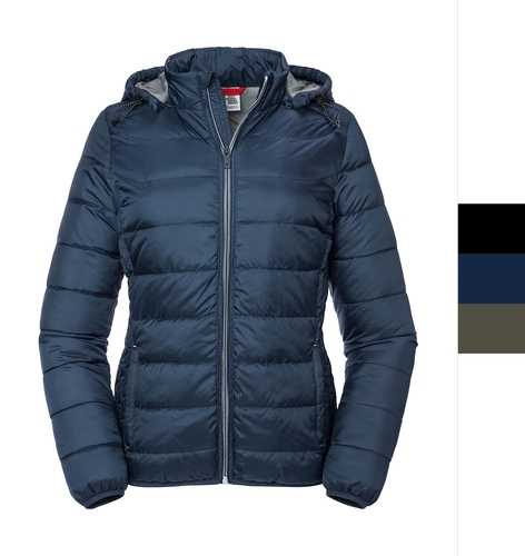 Russell Europe Damen Hooded Nano Jacke Basic Herbst Winter DuPont R-440F-0 NEU