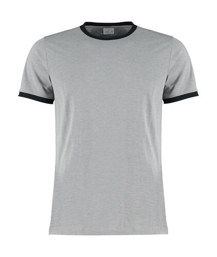 Kustom Kit Herren Fashion Fit Ringer Tee Kontrast Shirt ReLabel KK508 NEU 