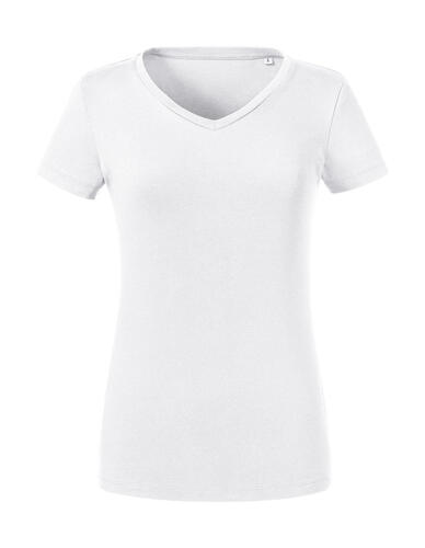 Russell Pure Organic Damen V-Neck T-Shirt Tee organisch bedruckbar R-103F-0 NEU 