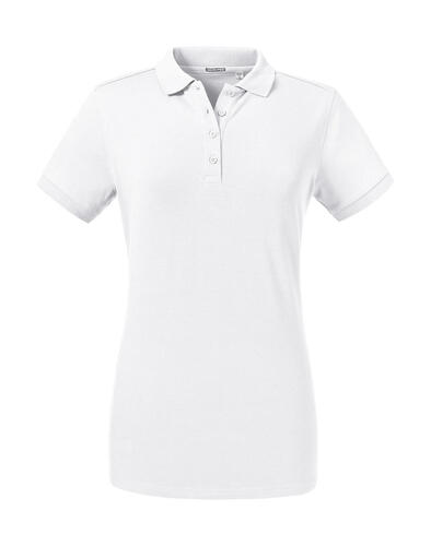 Russell Damen Tailored Stretch Poloshirt tailliert Ton in Ton R-567F-0 NEU 