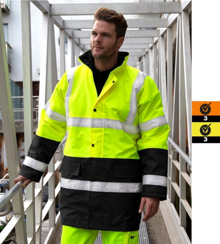 Result Safe-Guard Herren Core Motorway 2-Tone Safety Coat umettikettierbar R452X