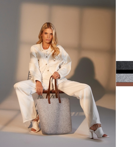 Bagbase Deluxe Filz Tasche Griff in Lederoptik 13L Premium Felt Tote BG738 NEU