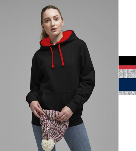 FDM Herren Kapuzen Sweatshirt Pullover Contrast Hoodie FH002 NEU