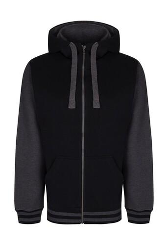 FDMHerren Sweatjacke College YKK XS-2XL Active Zip Hoodie FZ002 NEU 