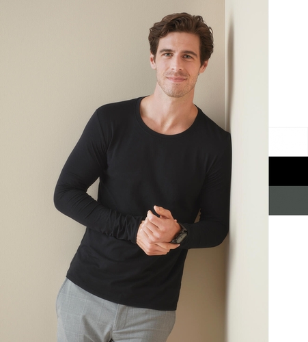 4er Pack Stretch-T Long Sleeve for men
