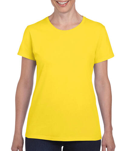 Gildan Damen T-Shirt Top 17 Farben Baumwolle Heavy Shirt 5000L NEU 